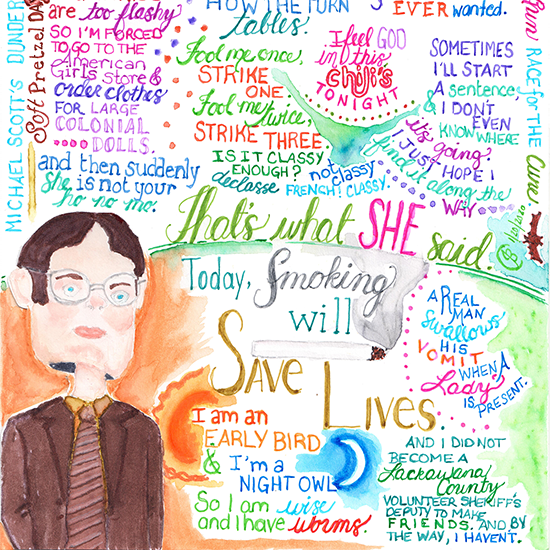Thumbnail: The Office quotes print