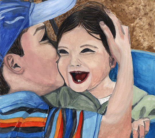Thumbnail: Brotherly Love - watercolor