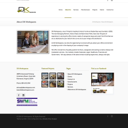 DK Workspaces website - about page