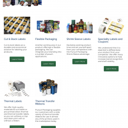 Pursuit Packaging Website - Labels and Wraps