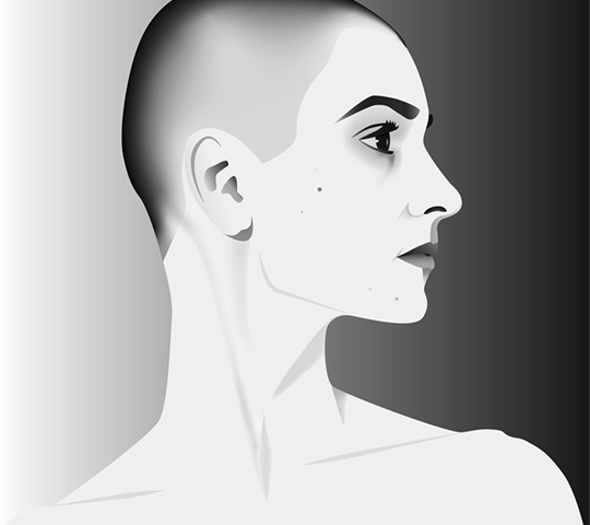 Thumbnail - Sinéad O'Connor digital portrait