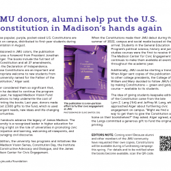 JMU Foundation Annual Report - Article